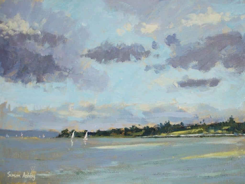 Estuary Sky 16 x 12" Acrylic - SOLD