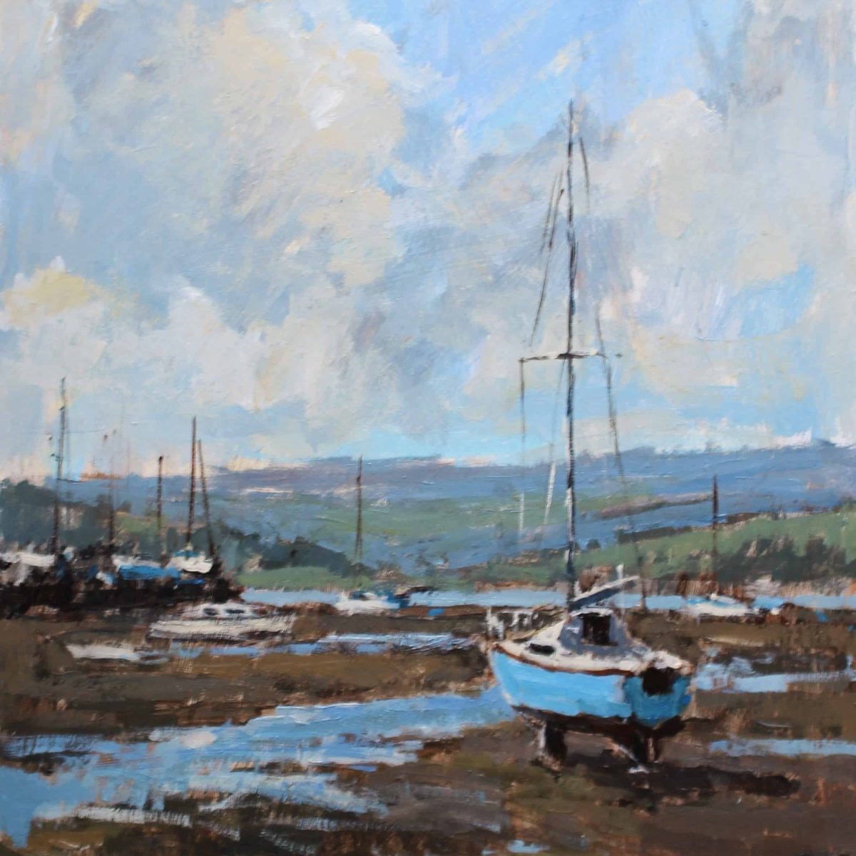 Low Tide, 14 X 12" Oil