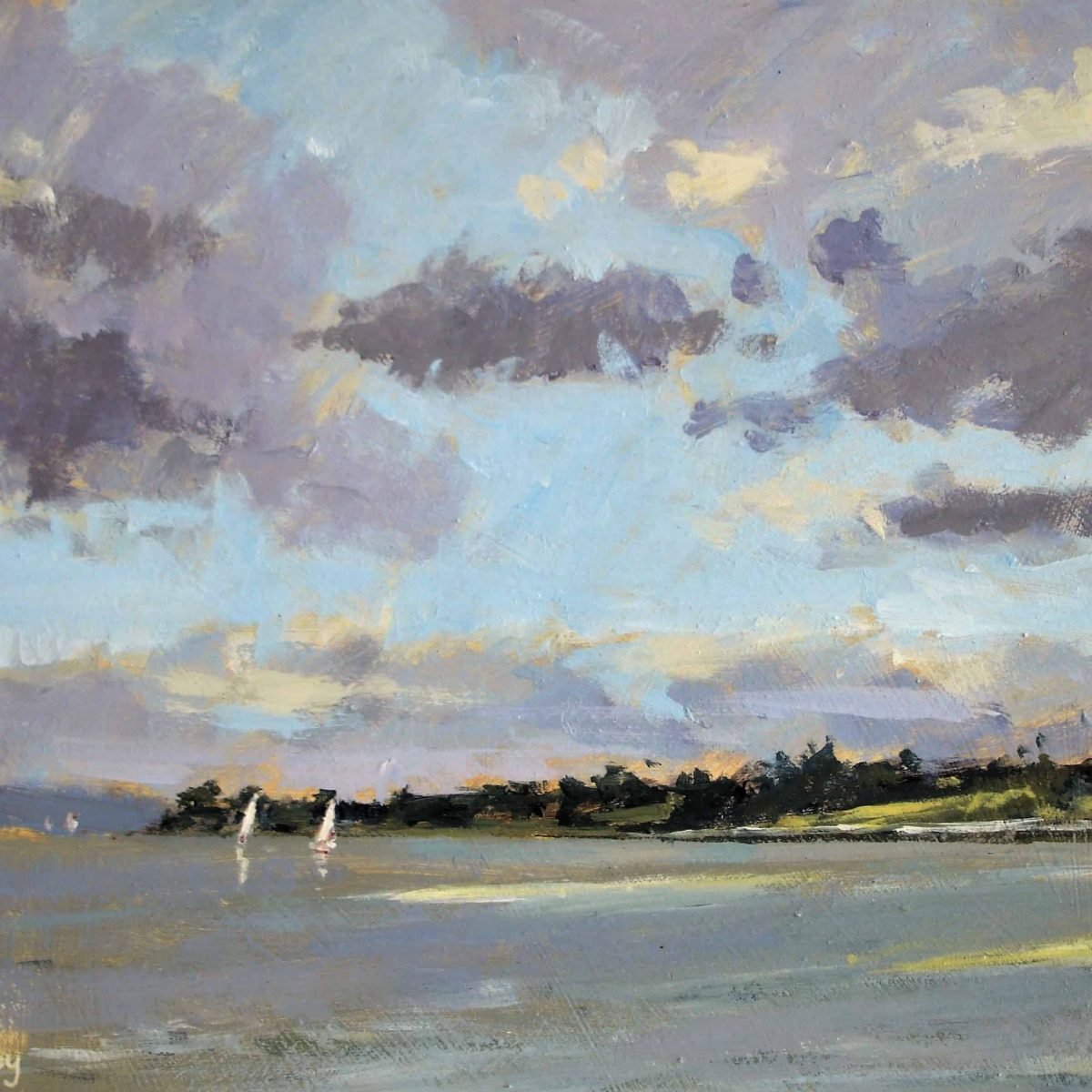 Estuary Sky 16 x 12″ Acrylic – SOLD