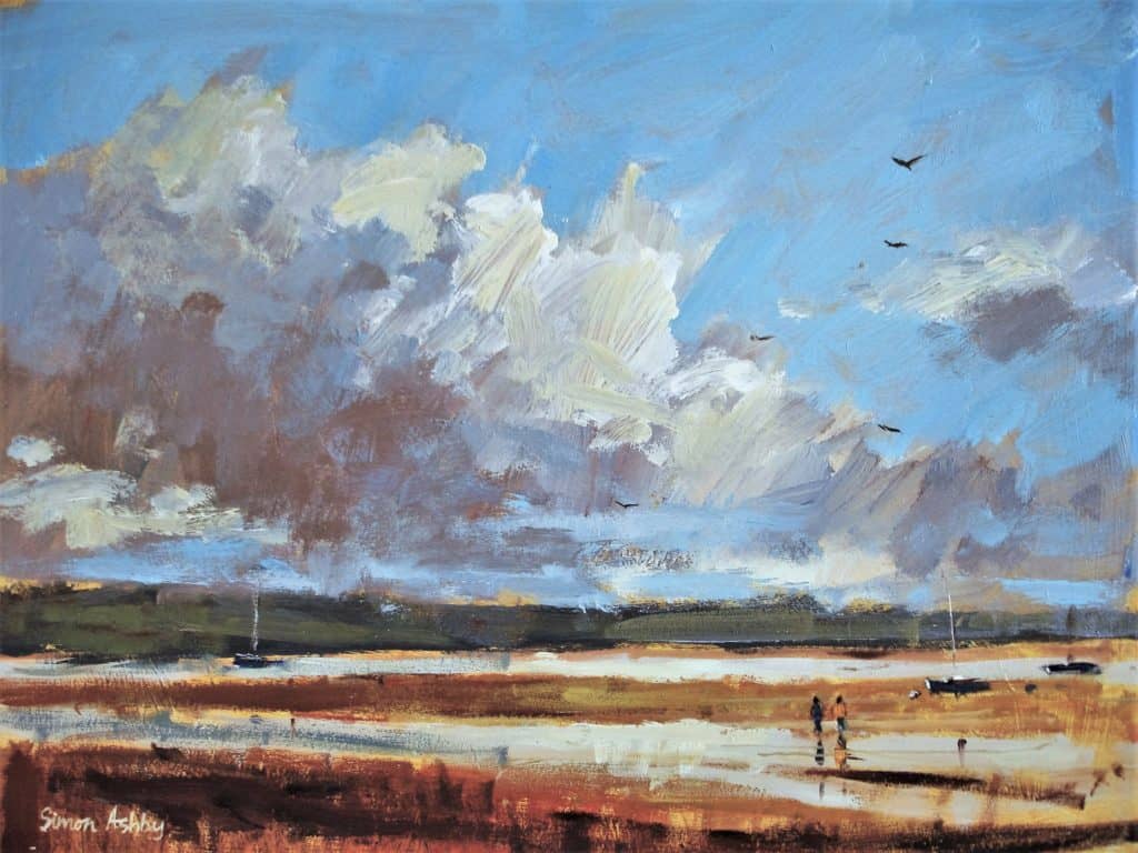 Walkers on the Exe 16 x 12" Acrylic