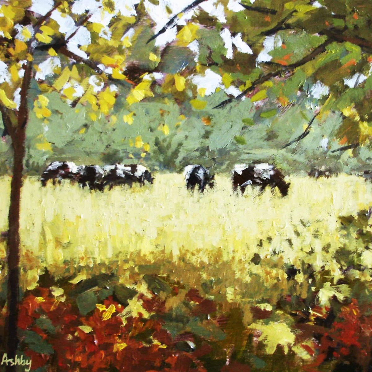 Pasture 16 x 12" Oil