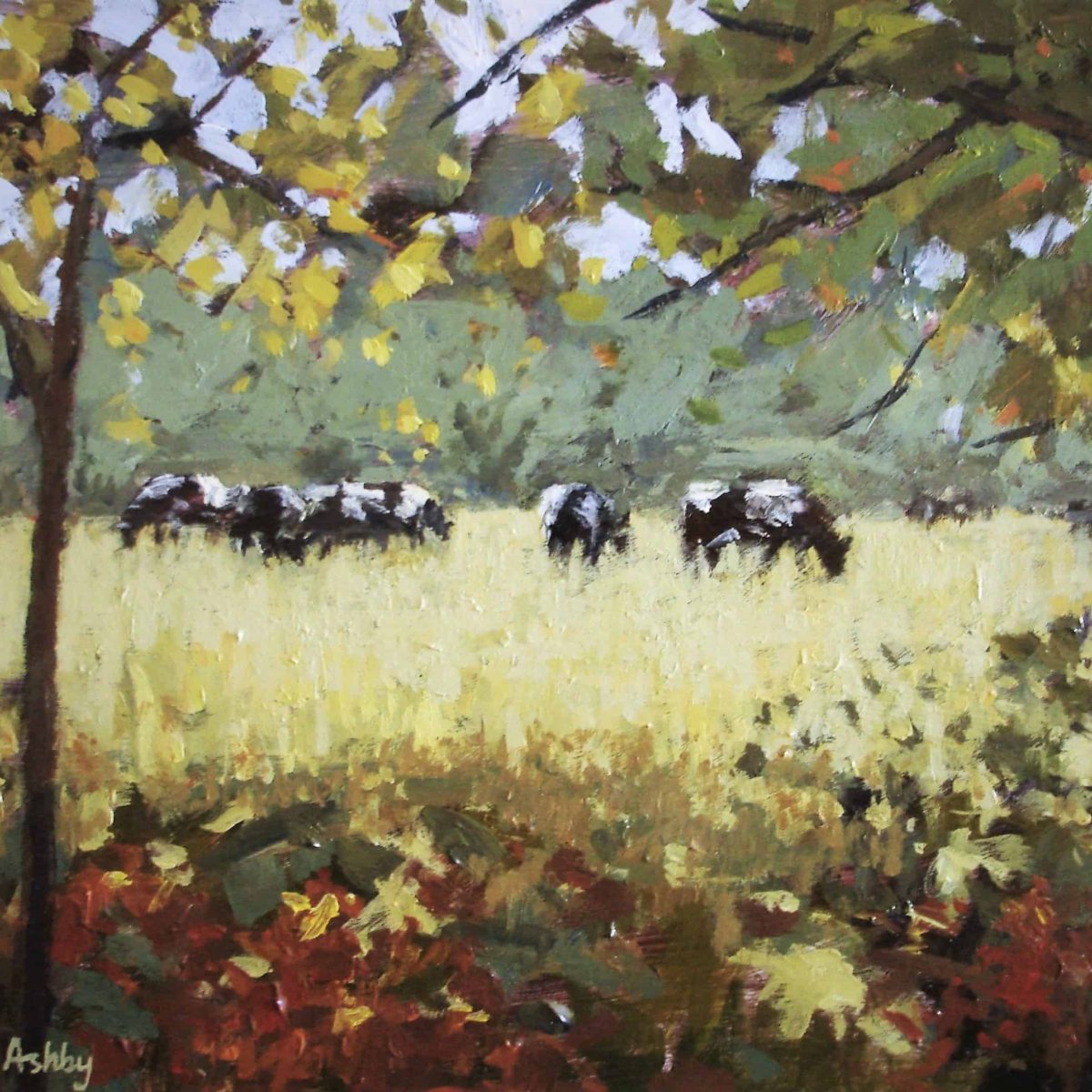 Pasture 16 x 12" Oil
