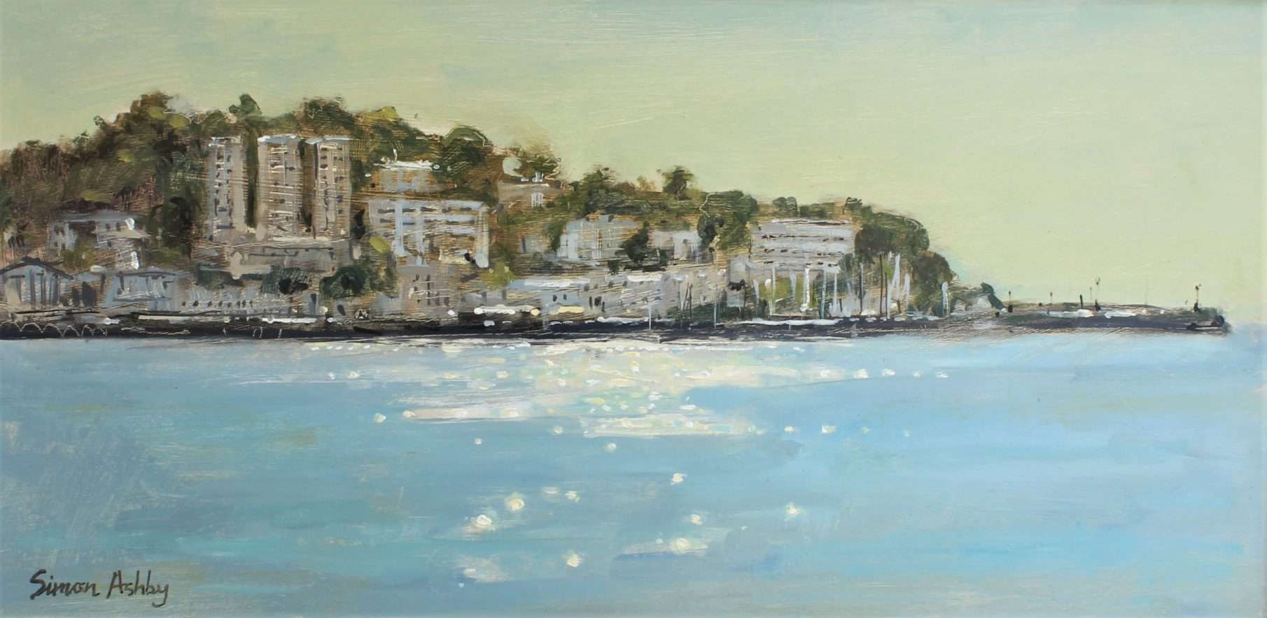 Torquay Seafront 12 x 24″ Oil